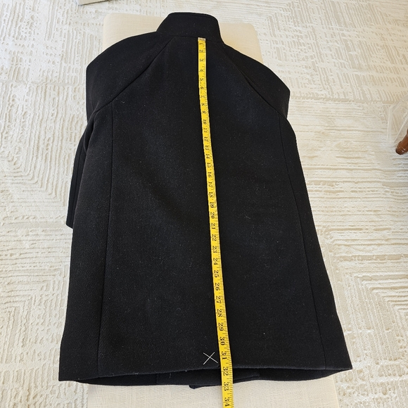 New! J. Crew Sz 4 Toscana Black Coat Italian Stadium-cloth Wool blend Womens NWT - Picture 12 of 16